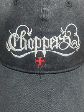 Choppers Black Embroidered Baseball Cap
